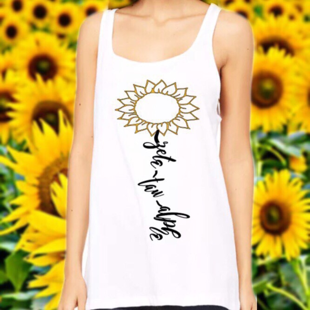 Zeta Tau Alpha Sunflower Shirt & Decal